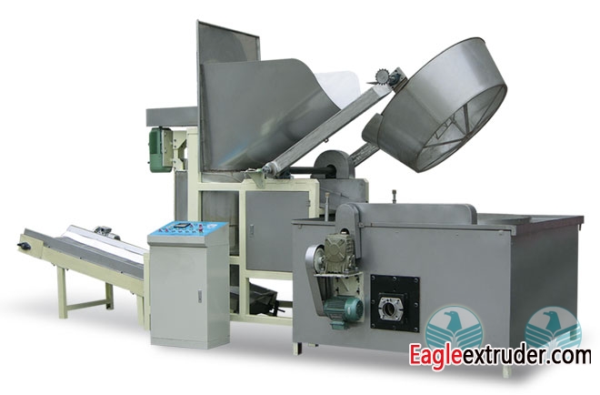 Batch fryer for snacks pellets|beans|peanuts