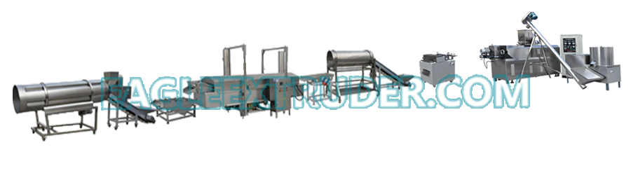 Jinan Eagle New shape fried chips snacks line