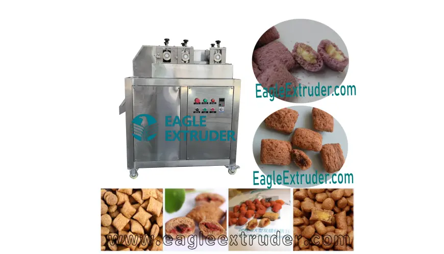 Jinan Eagle core filled and stuff fillings cutter machine for pet dog food , cat food, and human food cereals