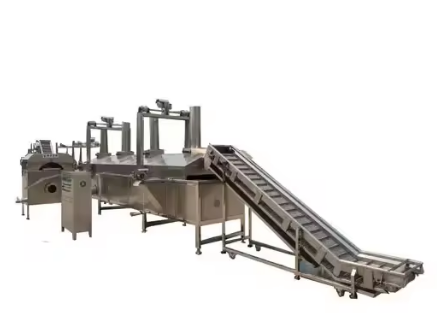 Continuous belt fryer for snack pellet|potato chips|peanuts