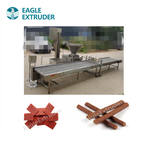 Advanced Vaccum Pet dog meat jerkey strips forming machine